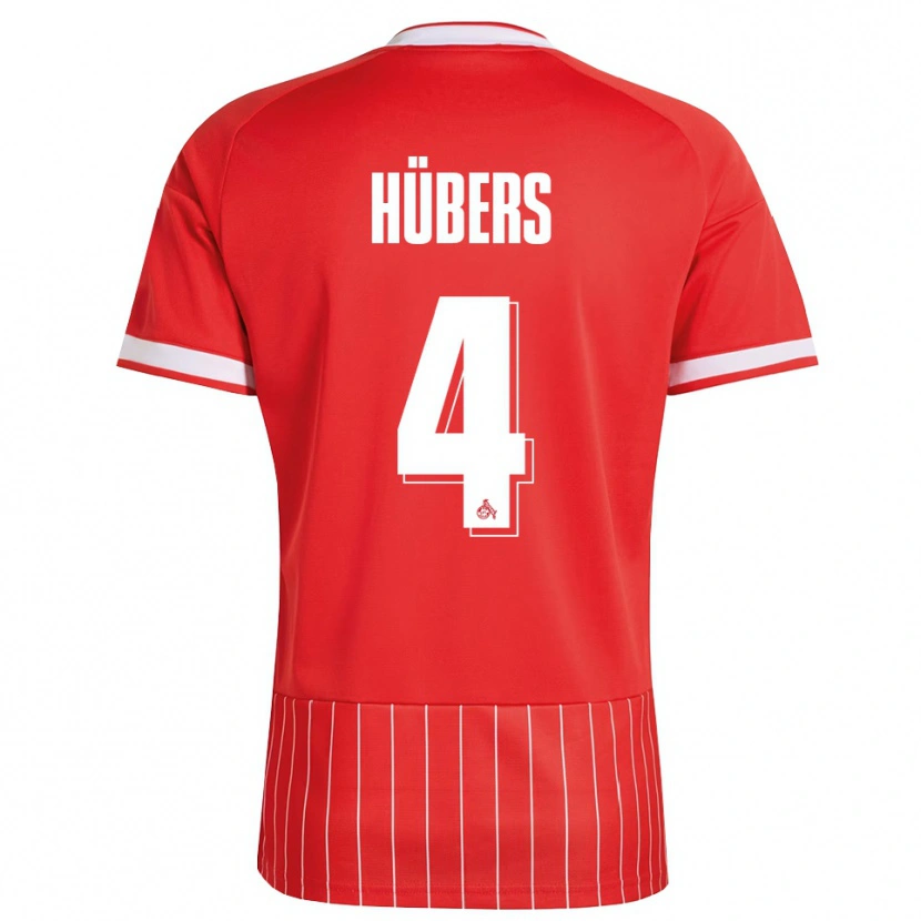 Danxen Dames Timo Hübers #4 Rood Wit Groen Uitshirt Uittenue 2026/27 T-Shirt