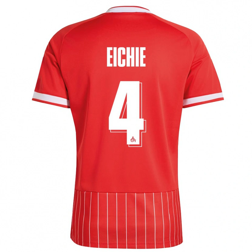 Danxen Dames David Eichie #4 Rood Wit Groen Uitshirt Uittenue 2026/27 T-Shirt