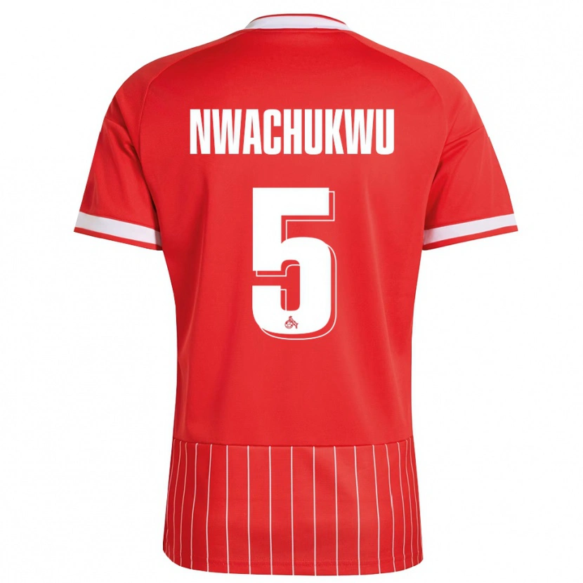 Danxen Dames Ben Nwachukwu #5 Rood Wit Groen Uitshirt Uittenue 2026/27 T-Shirt