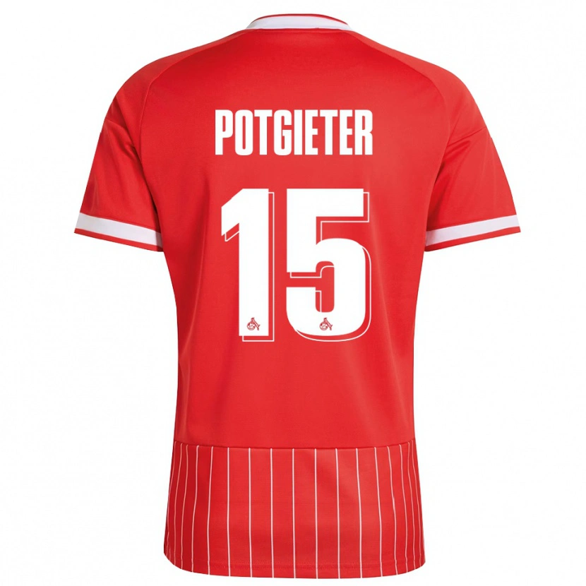 Danxen Dames Jaylen Potgieter #15 Rood Wit Groen Uitshirt Uittenue 2026/27 T-Shirt