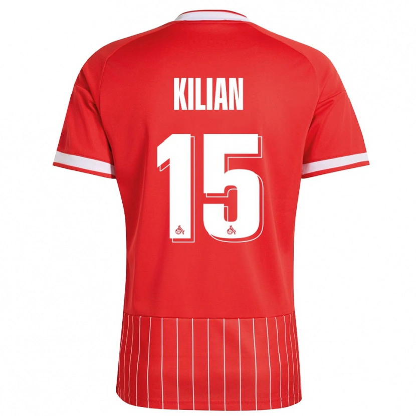 Danxen Dames Luca Kilian #15 Rood Wit Groen Uitshirt Uittenue 2026/27 T-Shirt