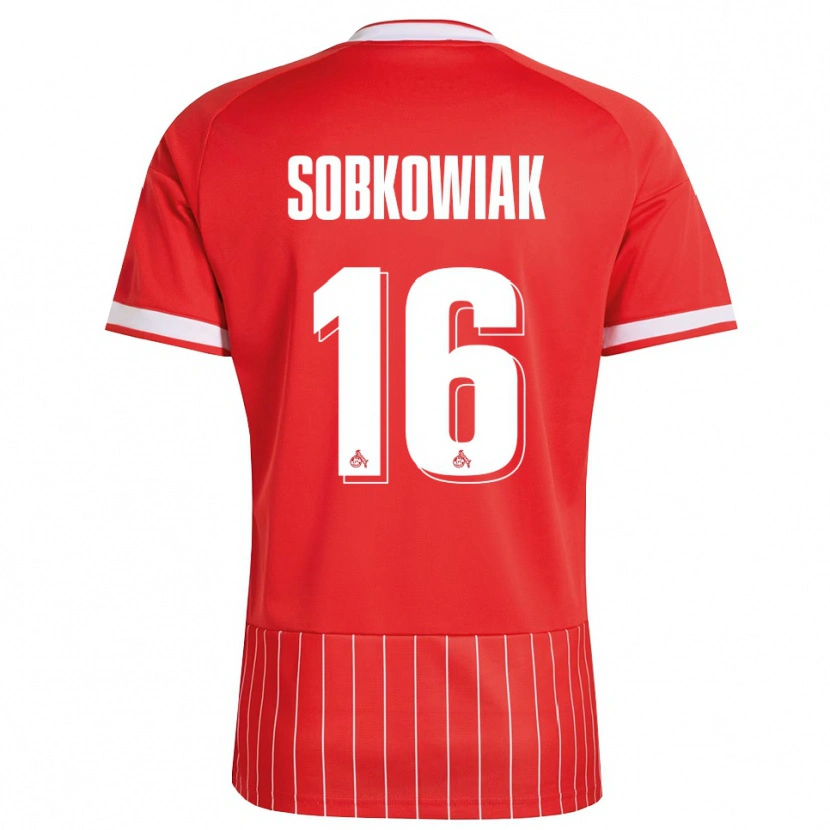 Danxen Dames Jannis Sobkowiak #16 Rood Wit Groen Uitshirt Uittenue 2026/27 T-Shirt
