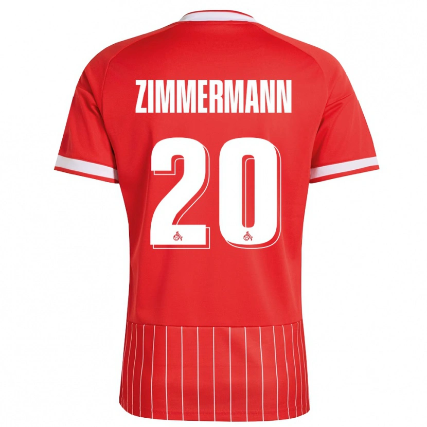 Danxen Dames Nick Zimmermann #20 Rood Wit Groen Uitshirt Uittenue 2026/27 T-Shirt