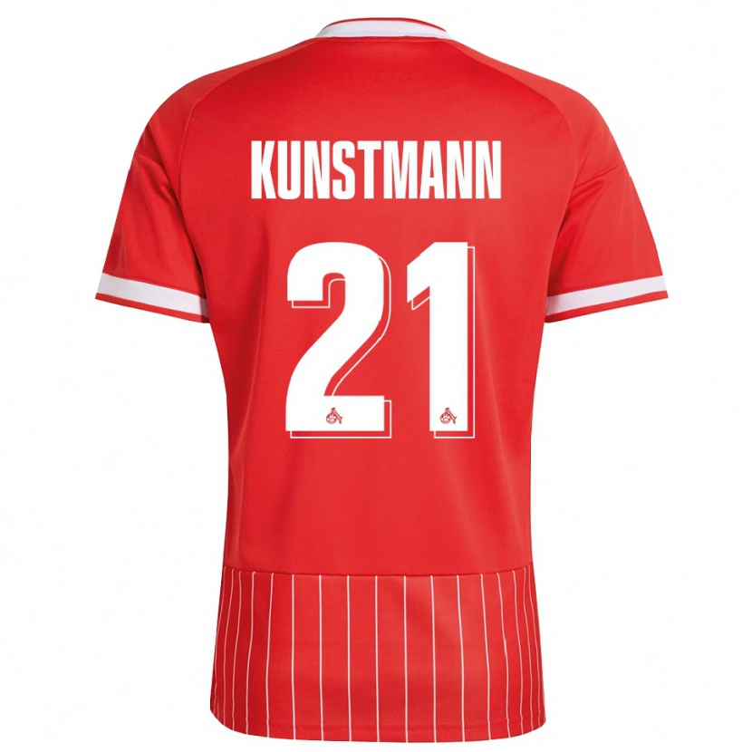 Danxen Dames Jonas Kunstmann #21 Rood Wit Groen Uitshirt Uittenue 2026/27 T-Shirt