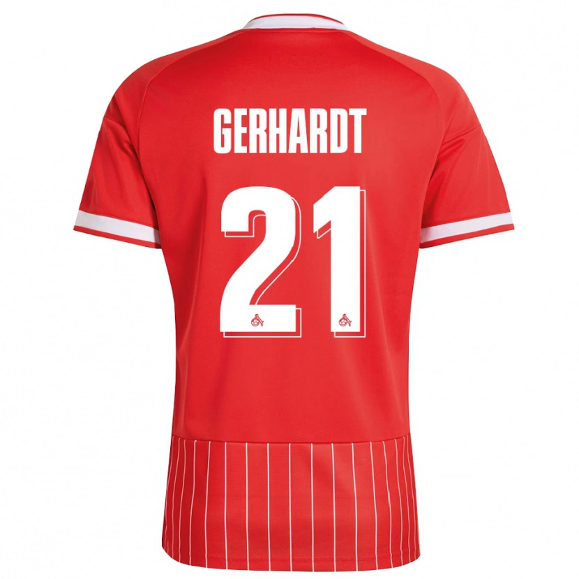 Danxen Dames Anna Gerhardt #21 Rood Wit Groen Uitshirt Uittenue 2026/27 T-Shirt