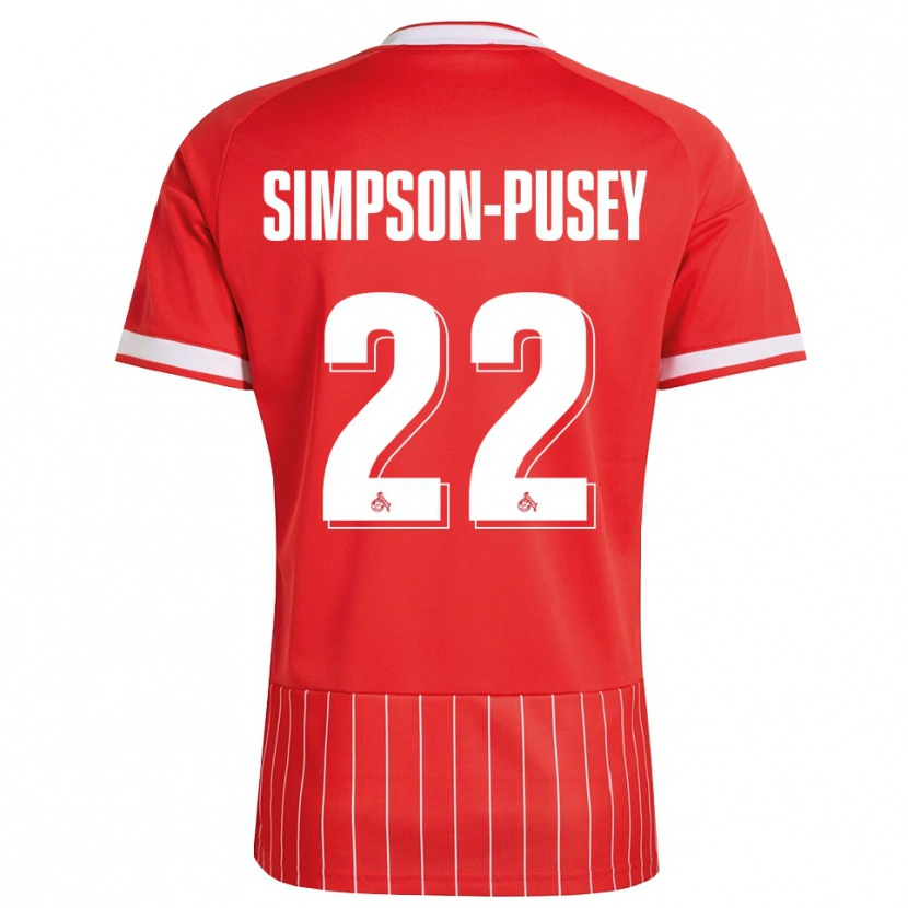 Danxen Dames Jahmai Simpson-Pusey #22 Rood Wit Groen Uitshirt Uittenue 2026/27 T-Shirt
