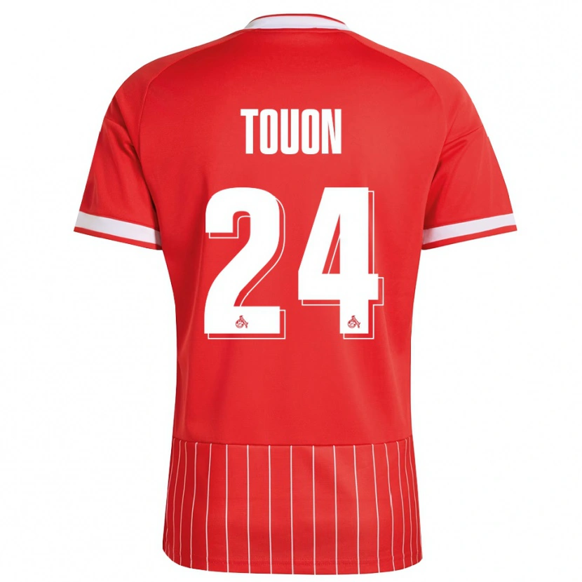 Danxen Dames Ella Touon #24 Rood Wit Groen Uitshirt Uittenue 2026/27 T-Shirt