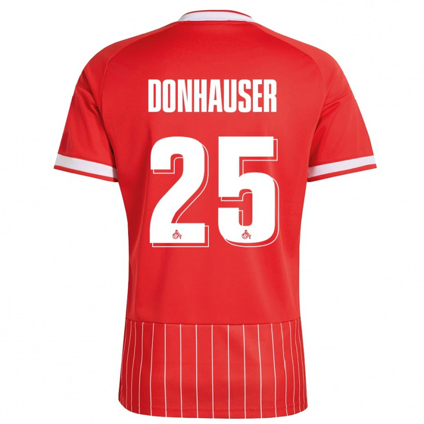 Danxen Dames Laura Donhauser #25 Rood Wit Groen Uitshirt Uittenue 2026/27 T-Shirt