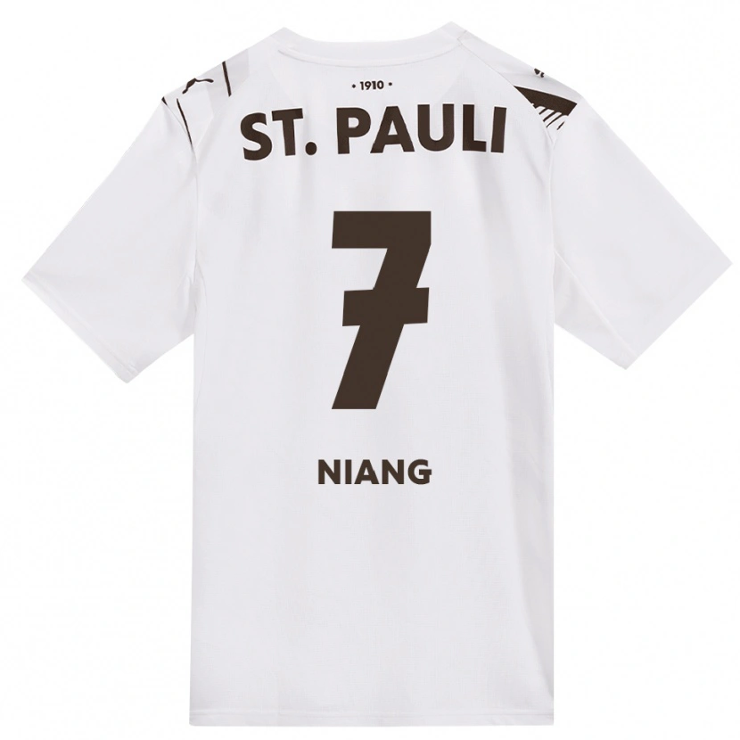 Danxen Dames Youssoupha Niang #7 Cafe Wit Rood Uitshirt Uittenue 2026/27 T-Shirt