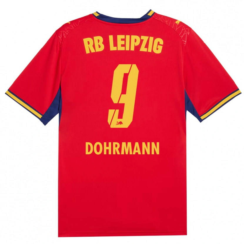 Danxen Dames Paul Dohrmann #9 Rood Geel Koninklijk Blauw Uitshirt Uittenue 2026/27 T-Shirt