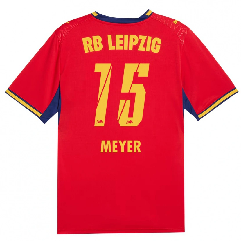 Danxen Dames Tim Meyer #15 Rood Geel Koninklijk Blauw Uitshirt Uittenue 2026/27 T-Shirt