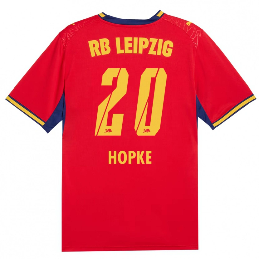 Danxen Dames Hannes Hopke #20 Rood Geel Koninklijk Blauw Uitshirt Uittenue 2026/27 T-Shirt