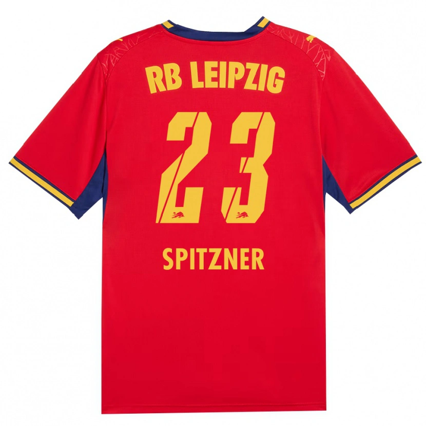 Danxen Dames Kyra Spitzner #23 Rood Geel Koninklijk Blauw Uitshirt Uittenue 2026/27 T-Shirt