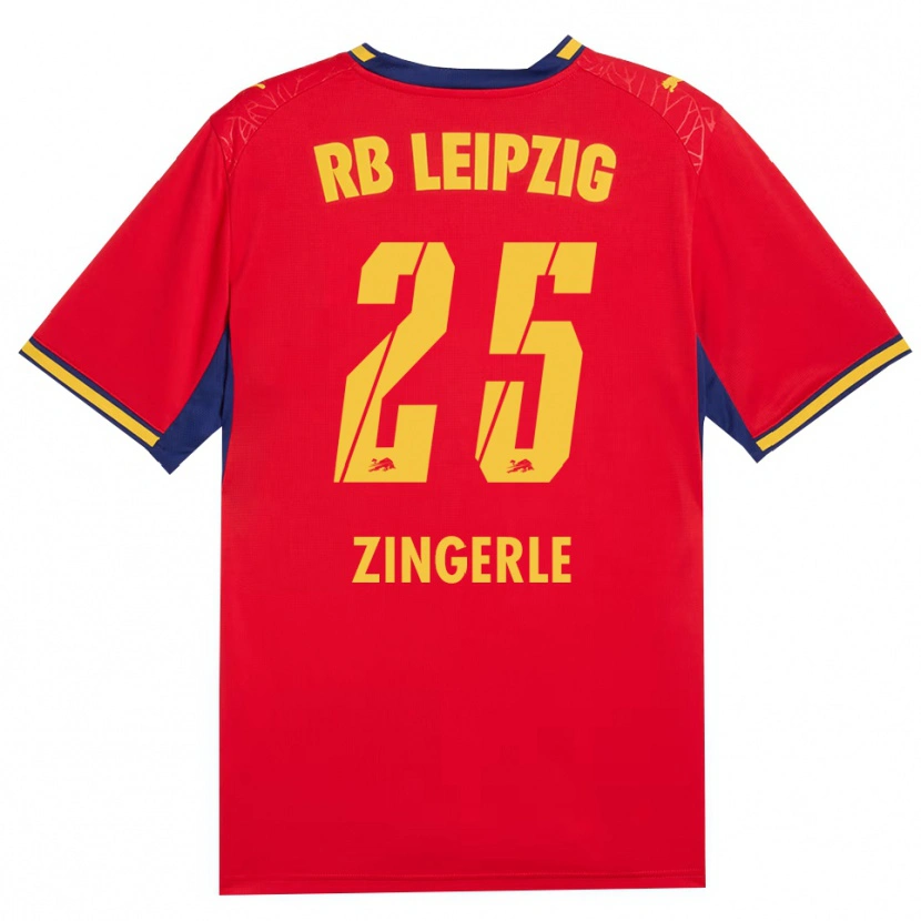 Danxen Dames Leopold Zingerle #25 Rood Geel Koninklijk Blauw Uitshirt Uittenue 2026/27 T-Shirt