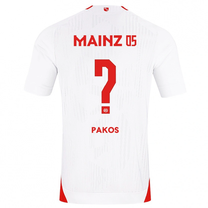 Danxen Dames Georgios Pakos #0 Wit Rood Geel Uitshirt Uittenue 2026/27 T-Shirt