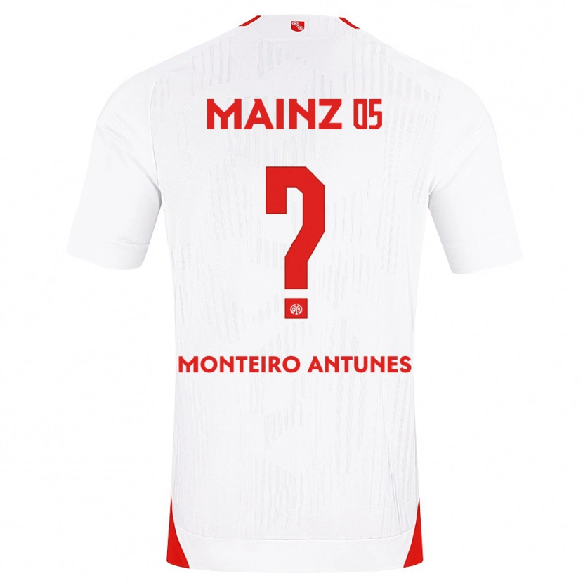 Danxen Dames Rafael Monteiro Antunes #0 Wit Rood Geel Uitshirt Uittenue 2026/27 T-Shirt