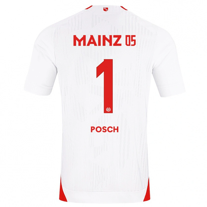 Danxen Dames Daniel Posch #1 Wit Rood Geel Uitshirt Uittenue 2026/27 T-Shirt