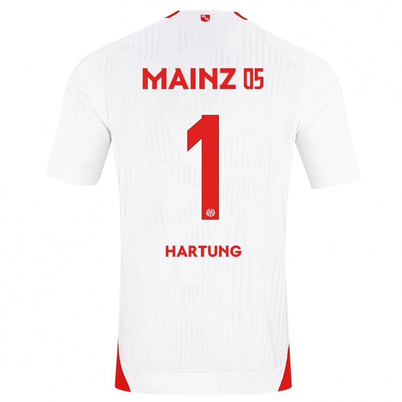 Danxen Dames Nick Hartung #1 Wit Rood Geel Uitshirt Uittenue 2026/27 T-Shirt