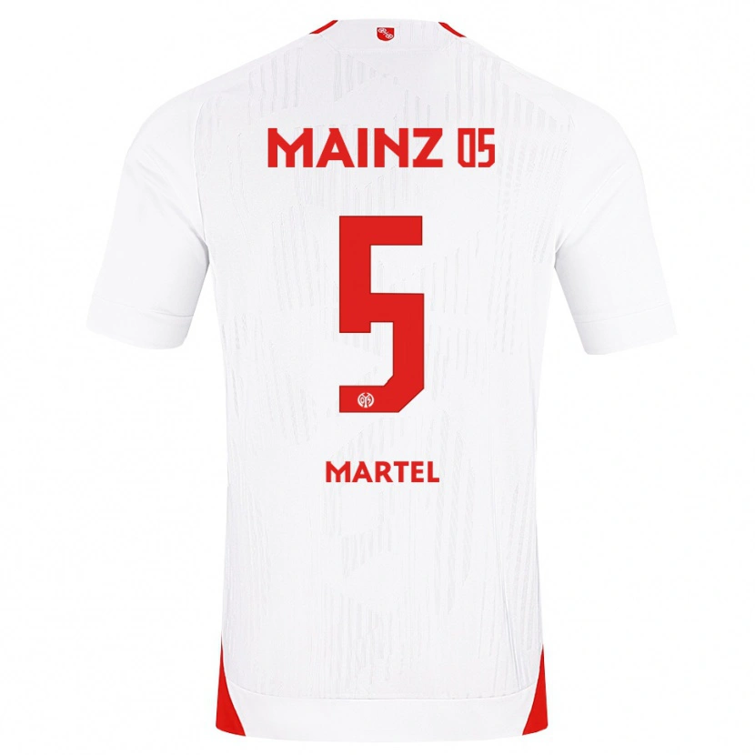 Danxen Dames Eric Martel #5 Wit Rood Geel Uitshirt Uittenue 2026/27 T-Shirt