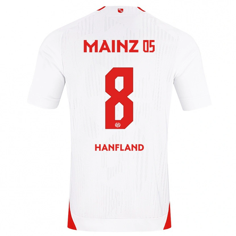 Danxen Dames Paul Hanfland #8 Wit Rood Geel Uitshirt Uittenue 2026/27 T-Shirt