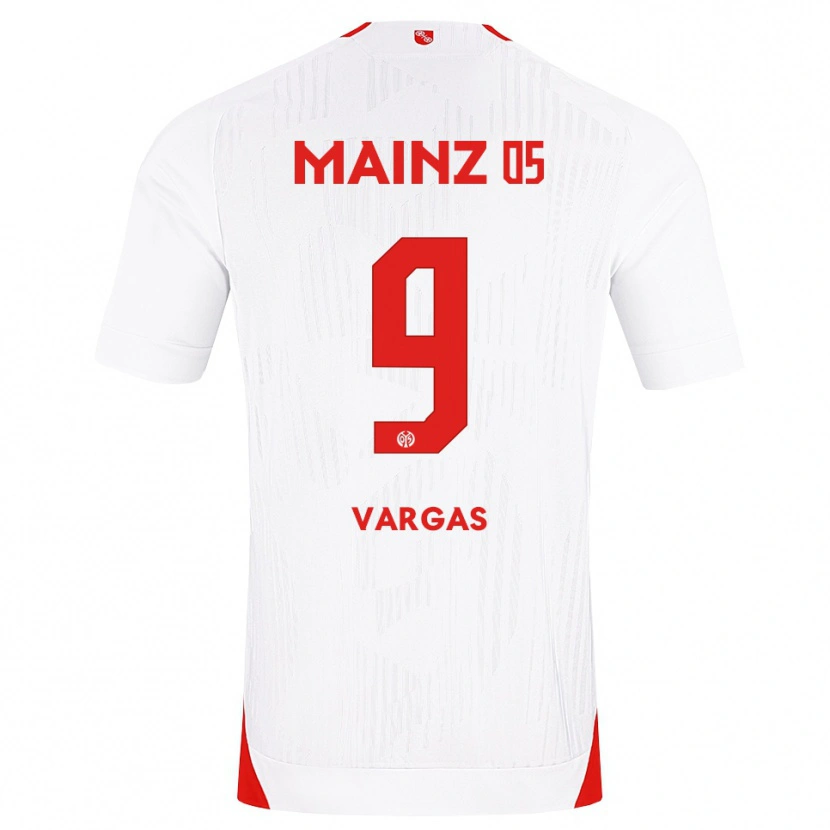 Danxen Dames Nayrobi Vargas #9 Wit Rood Geel Uitshirt Uittenue 2026/27 T-Shirt