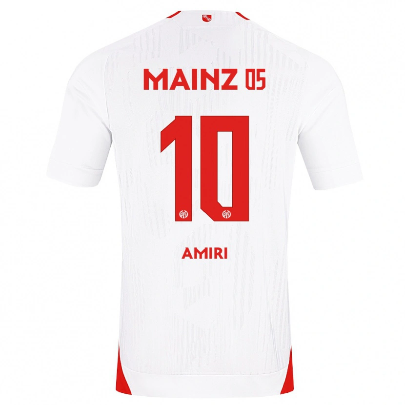 Danxen Dames Nadiem Amiri #10 Wit Rood Geel Uitshirt Uittenue 2026/27 T-Shirt