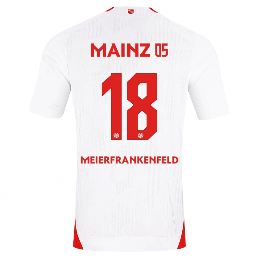 Danxen Dames Jana Meierfrankenfeld #18 Wit Rood Geel Uitshirt Uittenue 2026/27 T-Shirt