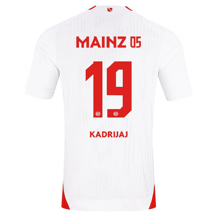 Danxen Dames Smail Kadrijaj #19 Wit Rood Geel Uitshirt Uittenue 2026/27 T-Shirt
