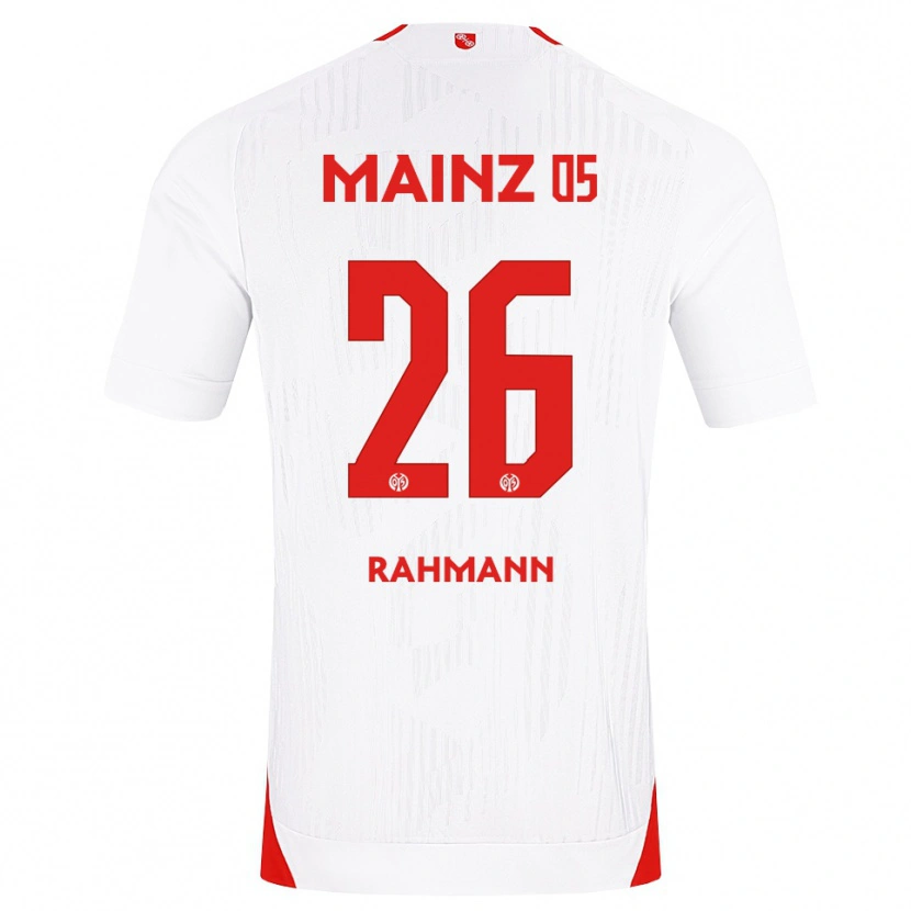 Danxen Dames Luke Rahmann #26 Wit Rood Geel Uitshirt Uittenue 2026/27 T-Shirt