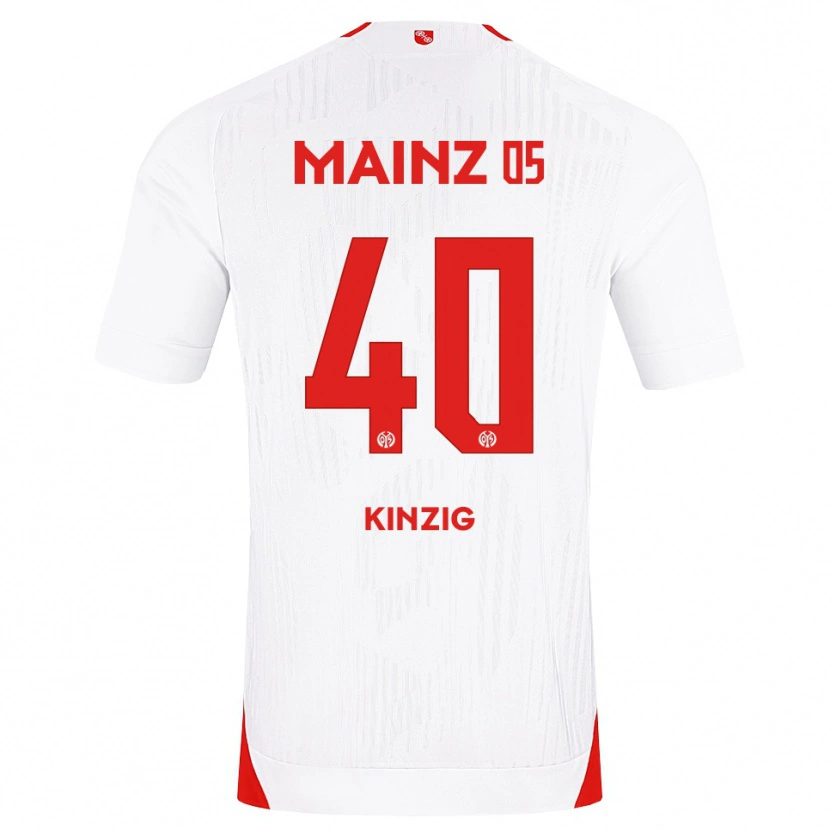 Danxen Dames Maximilian Kinzig #40 Wit Rood Geel Uitshirt Uittenue 2026/27 T-Shirt
