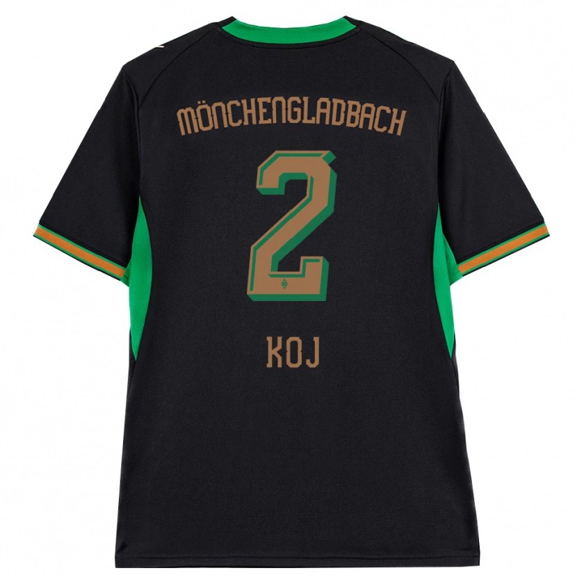 Danxen Dames Julia Koj #2 Zwart Oranje Groen Bruin Uitshirt Uittenue 2026/27 T-Shirt