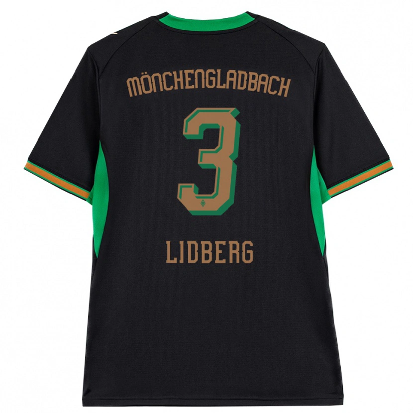 Danxen Dames Isac Lidberg #3 Zwart Oranje Groen Bruin Uitshirt Uittenue 2026/27 T-Shirt