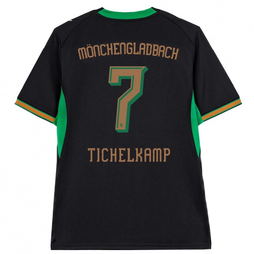 Danxen Dames Emily Tichelkamp #7 Zwart Oranje Groen Bruin Uitshirt Uittenue 2026/27 T-Shirt