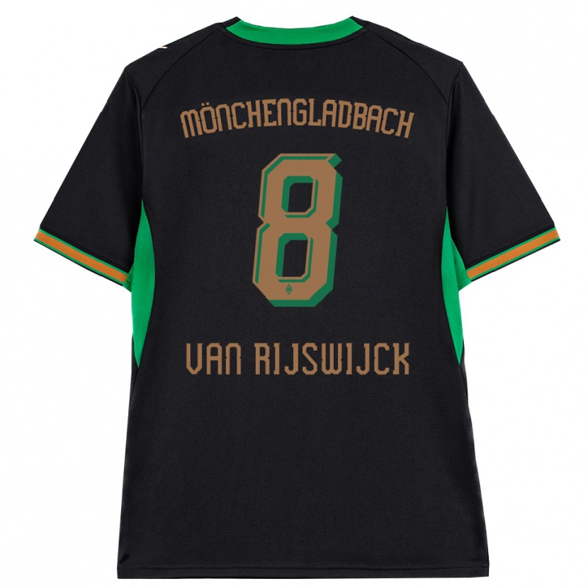 Danxen Dames Britt Van Rijswijck #8 Zwart Oranje Groen Bruin Uitshirt Uittenue 2026/27 T-Shirt