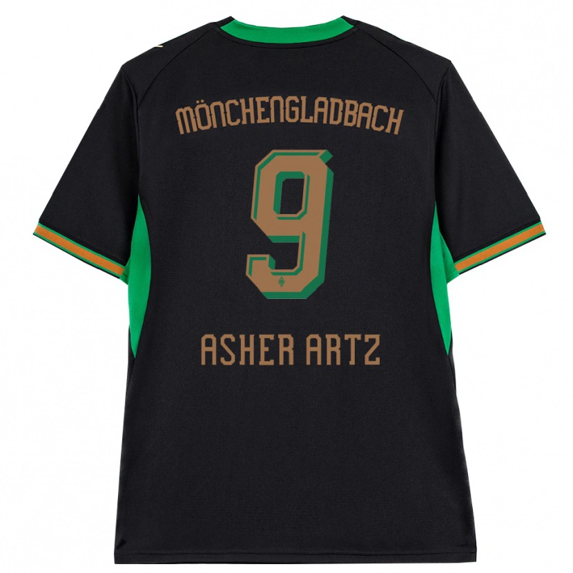 Danxen Dames Asher Artz #9 Zwart Oranje Groen Bruin Uitshirt Uittenue 2026/27 T-Shirt