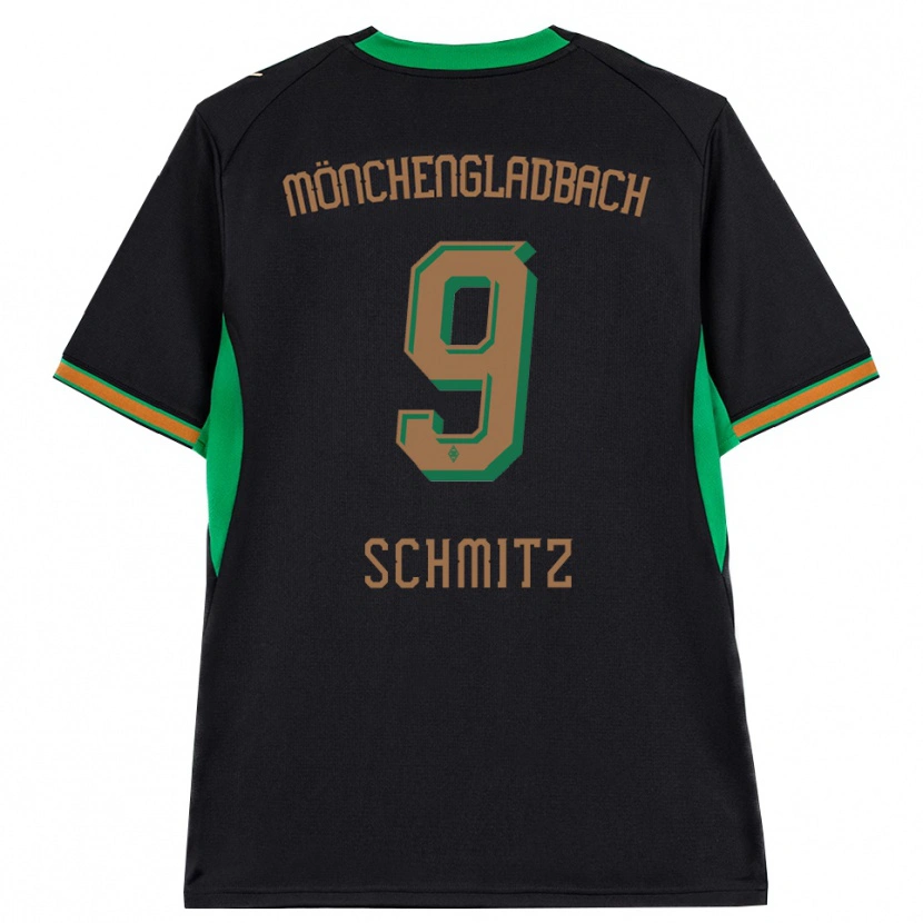 Danxen Dames Sarah Schmitz #9 Zwart Oranje Groen Bruin Uitshirt Uittenue 2026/27 T-Shirt