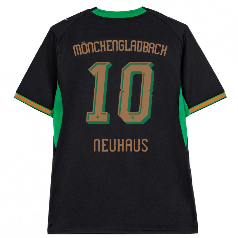 Danxen Dames Florian Neuhaus #10 Zwart Oranje Groen Bruin Uitshirt Uittenue 2026/27 T-Shirt
