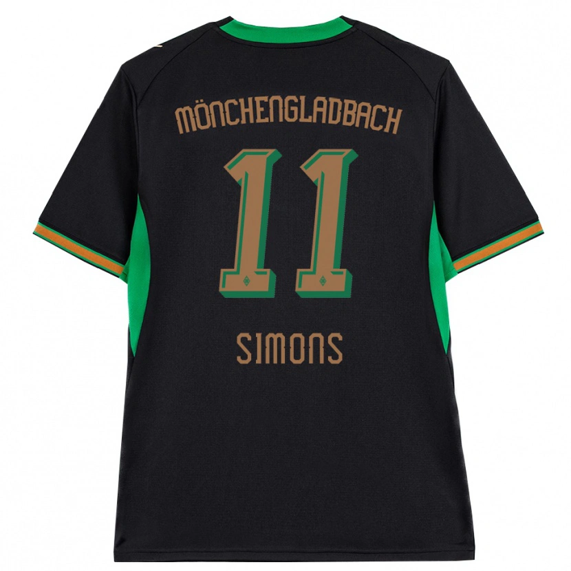 Danxen Dames Kelly Simons #11 Zwart Oranje Groen Bruin Uitshirt Uittenue 2026/27 T-Shirt