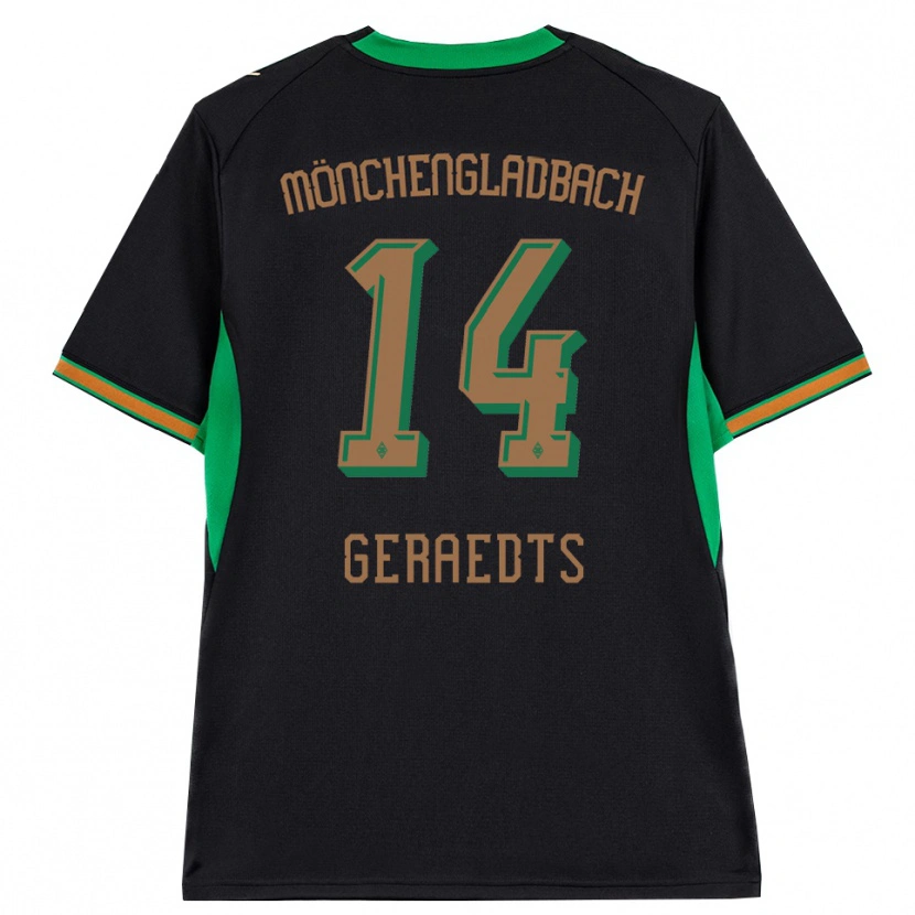 Danxen Dames Kelsey Geraedts #14 Zwart Oranje Groen Bruin Uitshirt Uittenue 2026/27 T-Shirt