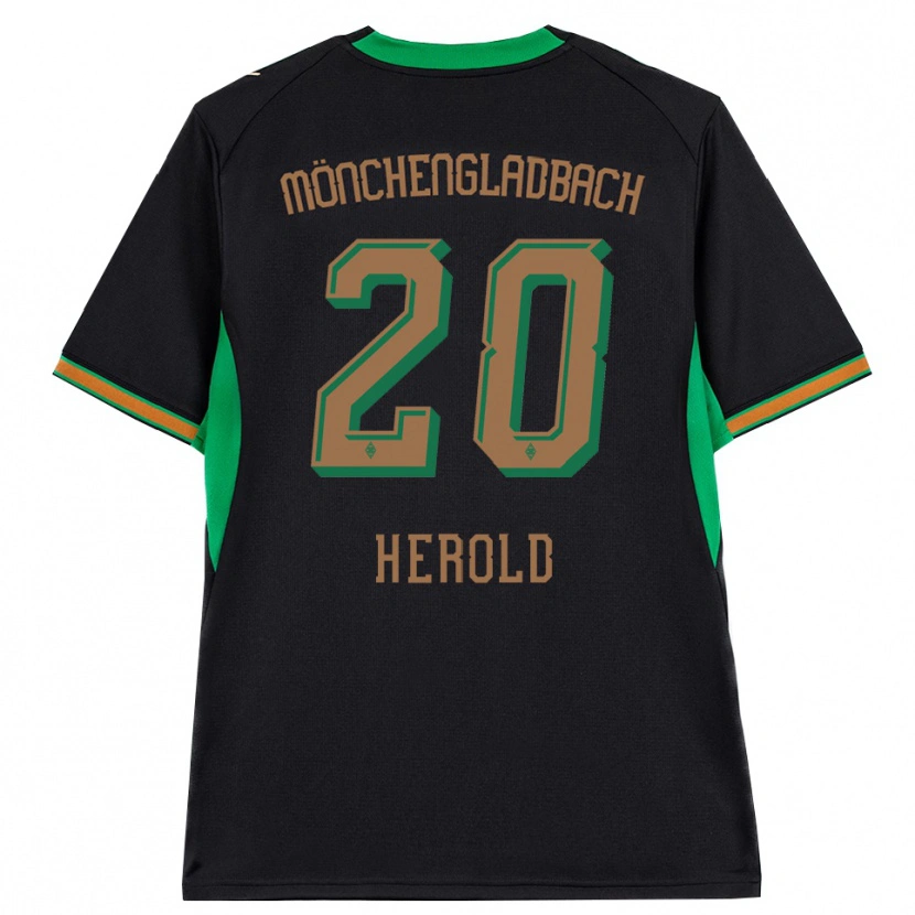 Danxen Dames David Herold #20 Zwart Oranje Groen Bruin Uitshirt Uittenue 2026/27 T-Shirt