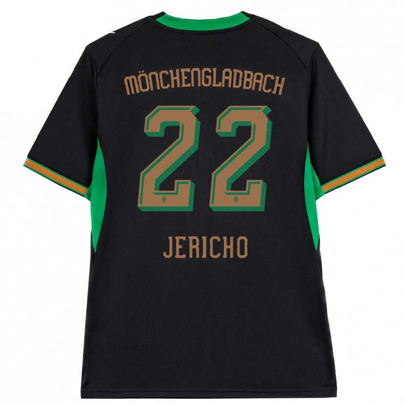 Danxen Dames Aidan Jericho #22 Zwart Oranje Groen Bruin Uitshirt Uittenue 2026/27 T-Shirt