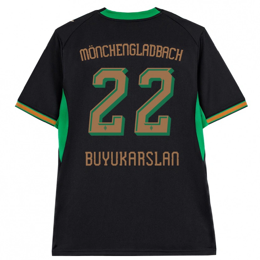 Danxen Dames Oguzcan Büyükarslan #22 Zwart Oranje Groen Bruin Uitshirt Uittenue 2026/27 T-Shirt