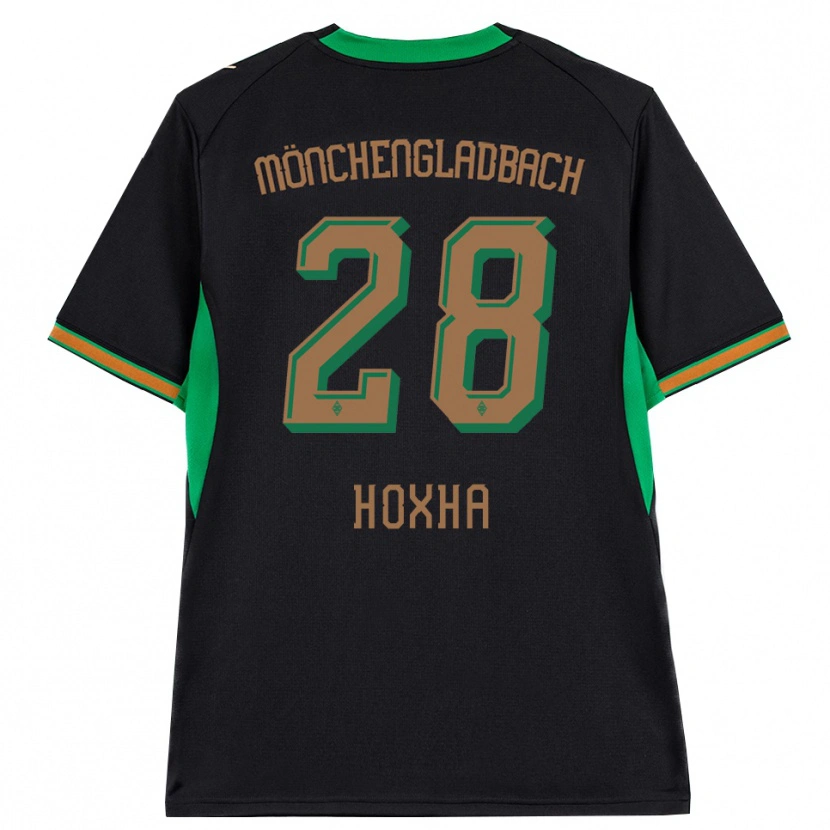 Danxen Dames Flavjo Hoxha #28 Zwart Oranje Groen Bruin Uitshirt Uittenue 2026/27 T-Shirt