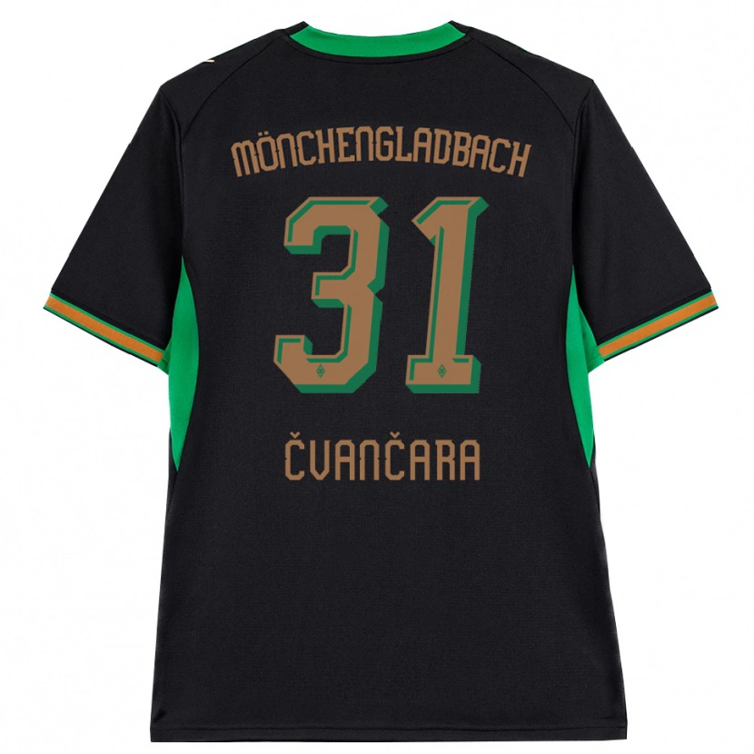 Danxen Dames Tomas Cvancara #31 Zwart Oranje Groen Bruin Uitshirt Uittenue 2026/27 T-Shirt