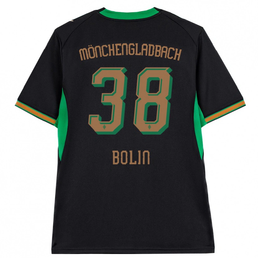 Danxen Dames Hugo Bolin #38 Zwart Oranje Groen Bruin Uitshirt Uittenue 2026/27 T-Shirt