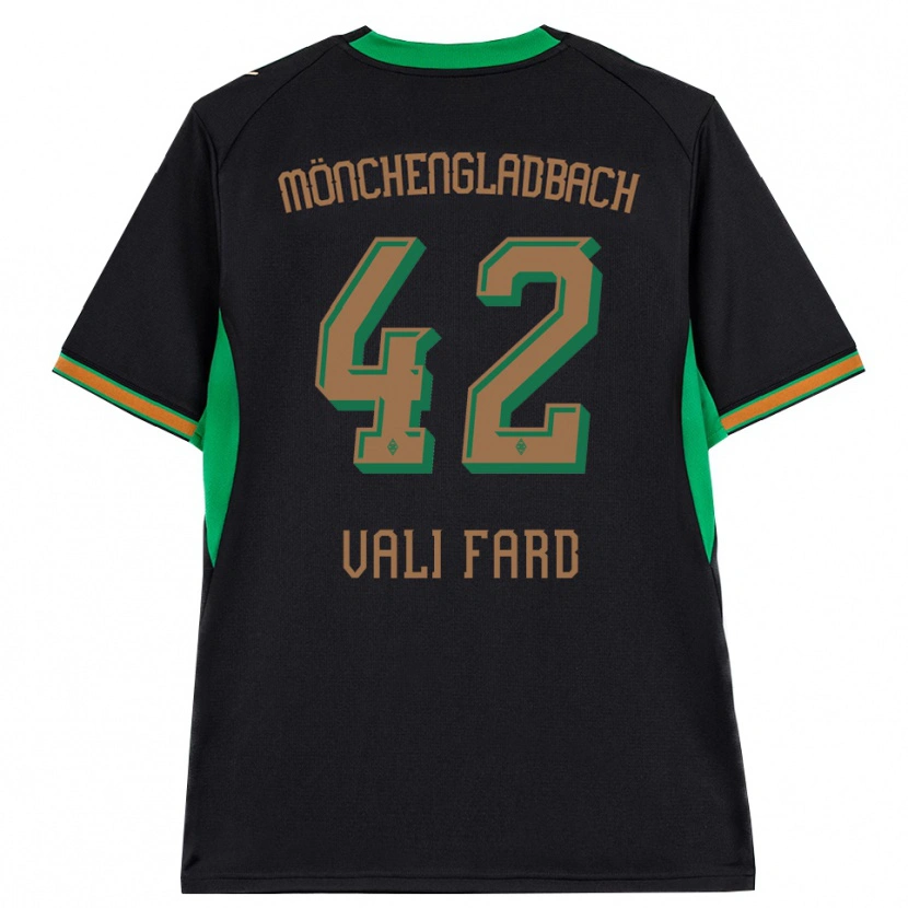 Danxen Dames Elias Vali Fard #42 Zwart Oranje Groen Bruin Uitshirt Uittenue 2026/27 T-Shirt