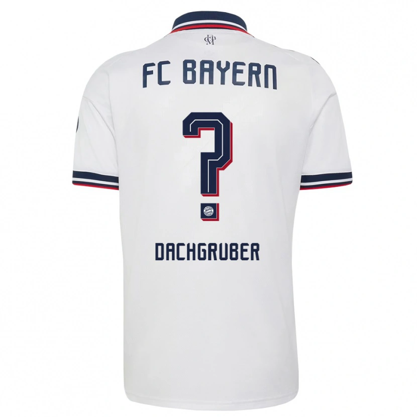 Danxen Dames Timo Dachgruber #0 Wit Grijs Rood Uitshirt Uittenue 2026/27 T-Shirt