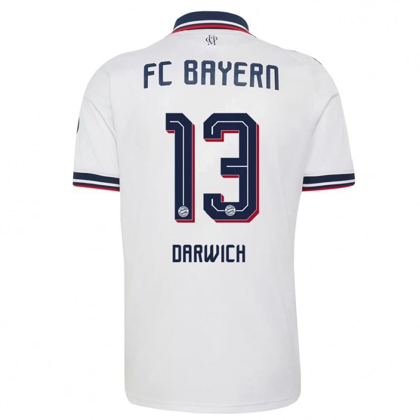 Danxen Dames Maher Darwich #13 Wit Grijs Rood Uitshirt Uittenue 2026/27 T-Shirt