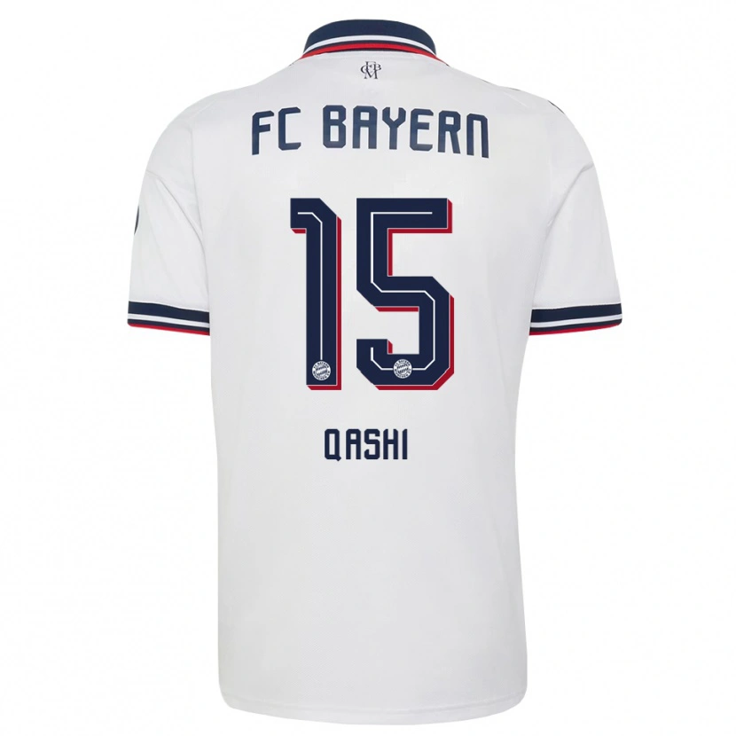 Danxen Dames Yousef Qashi #15 Wit Grijs Rood Uitshirt Uittenue 2026/27 T-Shirt