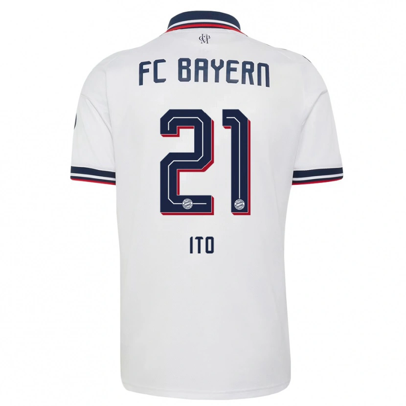 Danxen Dames Hiroki Ito #21 Wit Grijs Rood Uitshirt Uittenue 2026/27 T-Shirt